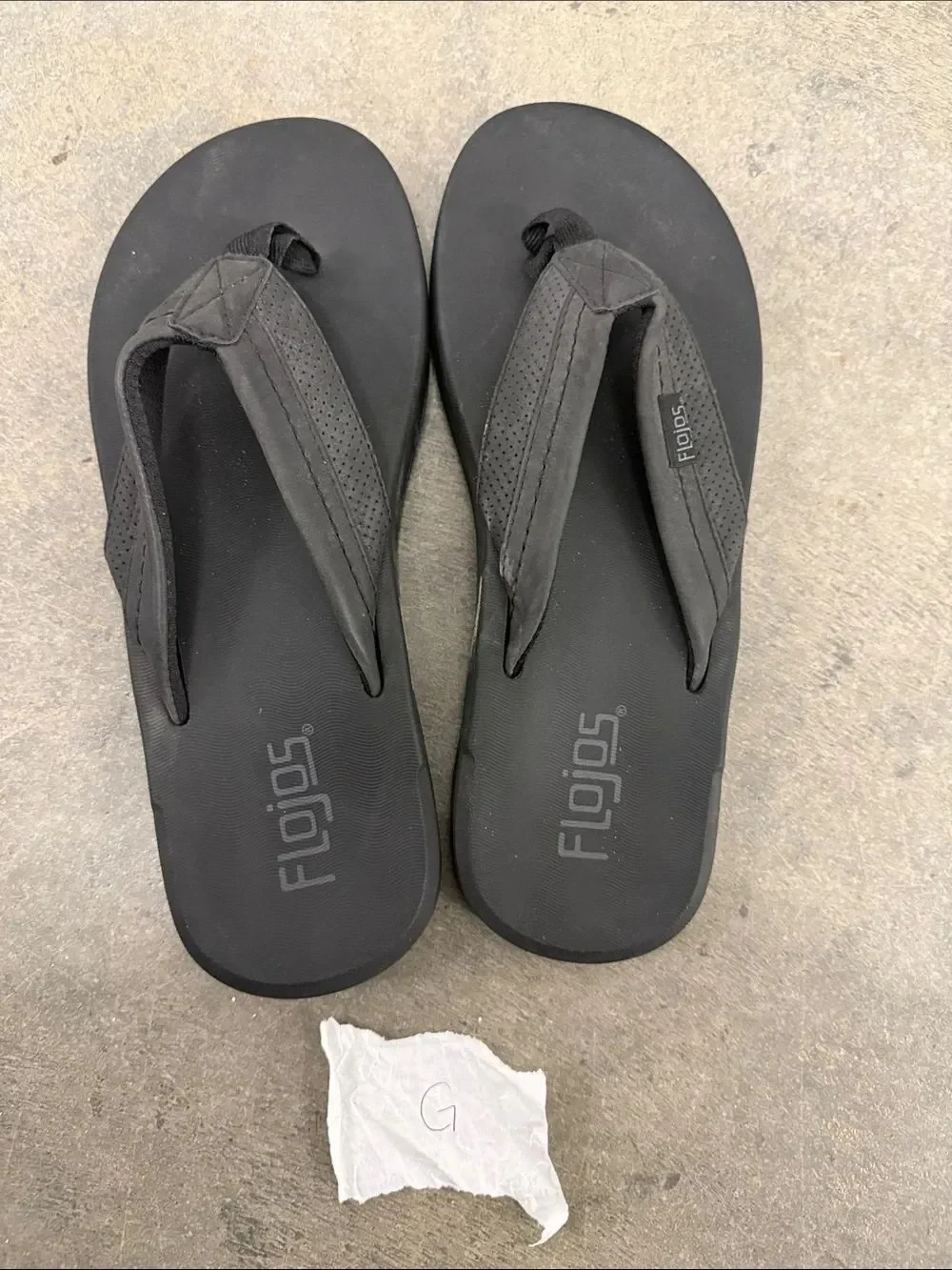 Flojos Black Women's Foam Flip Flop Sandals